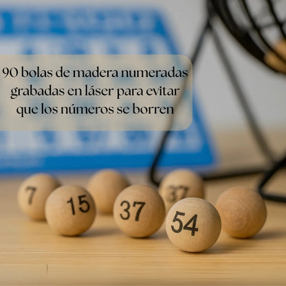 Juego de Bingo Completo de 90 Bolas