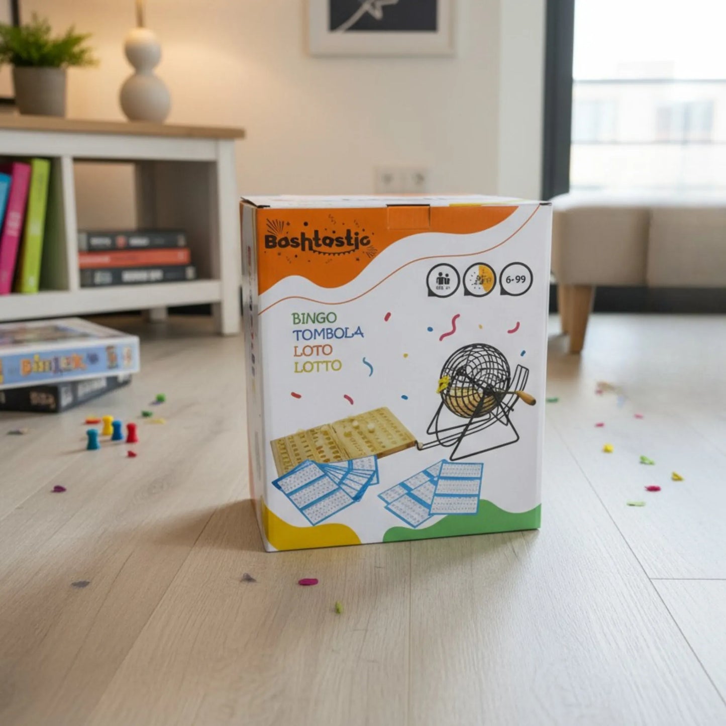 Juego de Bingo Completo de 90 Bolas