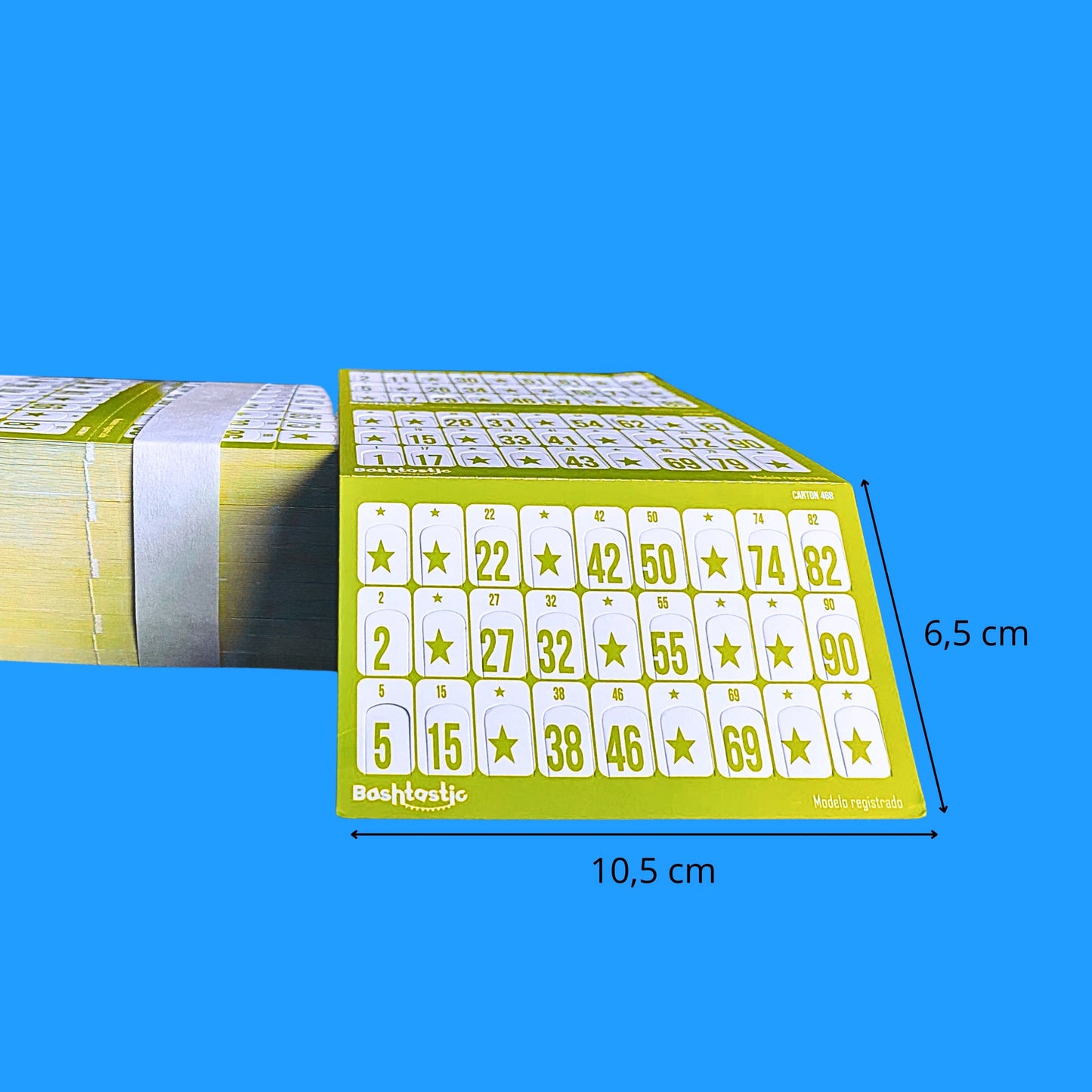 Cartones de Bingo Troquelados  – Pack 1008 Unidades (Amarillo)