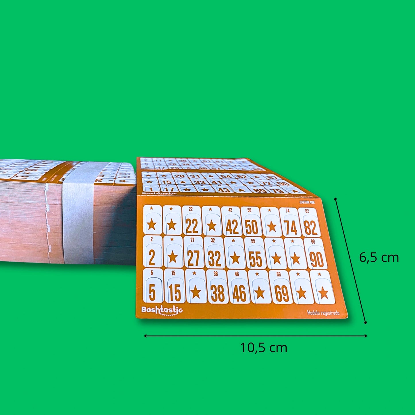 Cartones de Bingo Troquelados – Pack 1008 Unidades (Naranja)