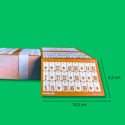 Cartones de Bingo Troquelados – Pack 1008 Unidades (Naranja)