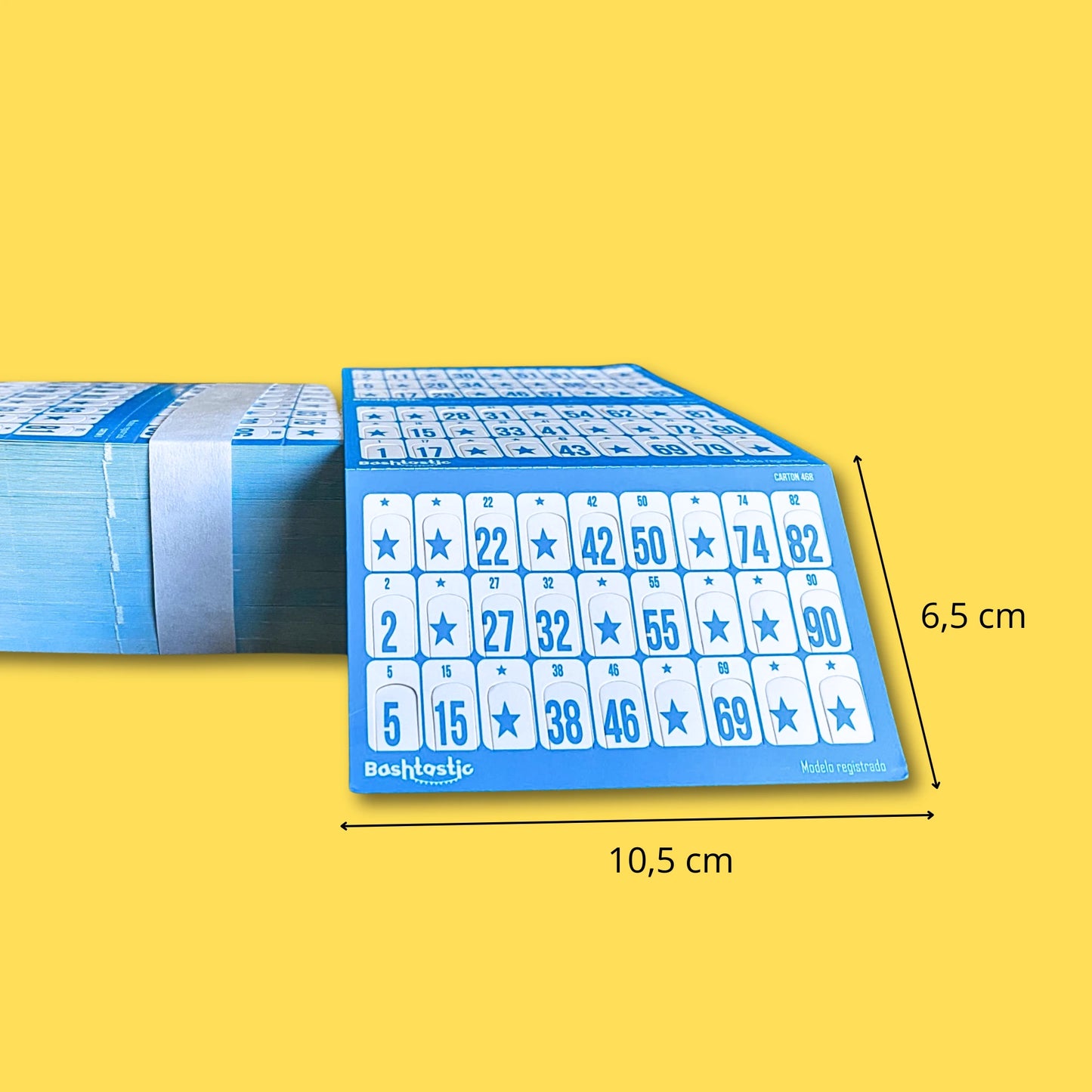 Cartones de Bingo Troquelados – Pack de 504 Unidades (Azul)