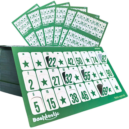 Cartones de Bingo Troquelados – Pack 504 Unidades (Verde)